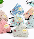 Hình ảnh: Khẩu trang chống bụi PM 2.5 cotton em bé
