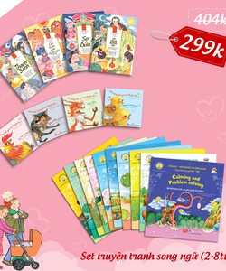 Truyện tranh song ngữ cho bé chỉ 17k