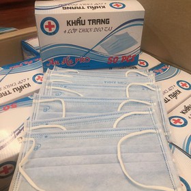 Khẩu trang 4 lớp xả sập sàn mua sắm online 