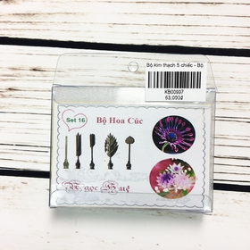 Bộ kim thạch 5 chiếc - Bộ hoa cúc  set 16 mua sắm online 