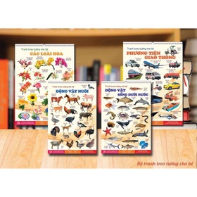 Bộ tranh 14 chủ đề cho bé yêu mua sắm online 