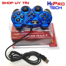 Tay cầm chơi game Vinyson Double Shock 2 chân cắm USB 2.0 mua sắm online 