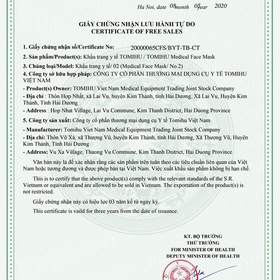 Khẩu trang Tomihu mua sắm online 