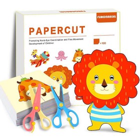 Bộ cắt giấy thủ công cho bé mua sắm online 